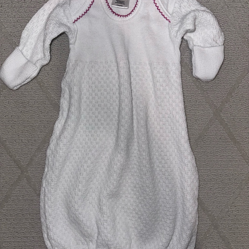 White/pink Paty gown